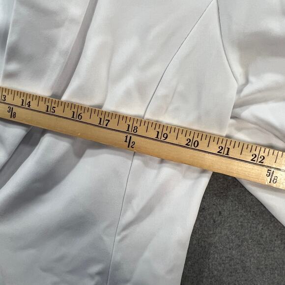 GRAVER Susan Graver LK Fusion 3/4 Sly Cutaway Hem Blazer White Size Medium - Picture 8 of 11